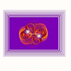 FRACTAL ART DESIGN GREETING CARD Knitting Wool